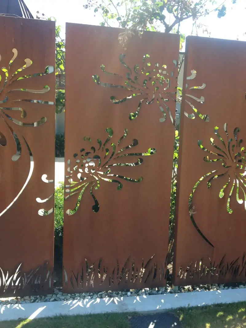 Finished landscaping